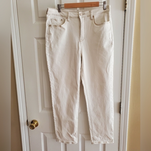 Seven7 Slim Straight Jeans in White size 12 - Picture 1 of 8